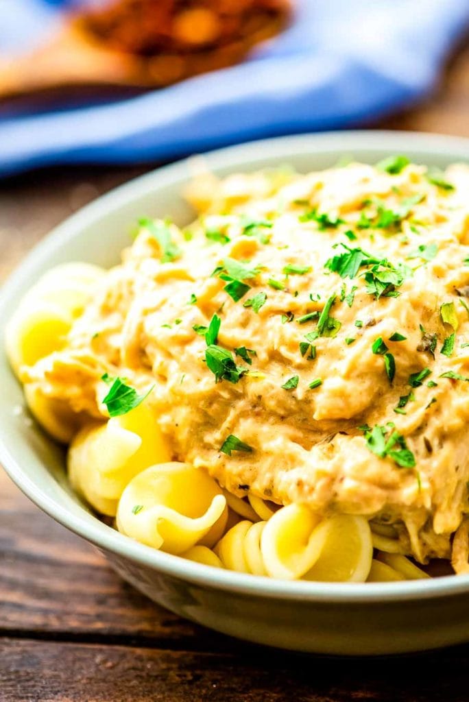 CrockpPot Italian Chicken in bowl