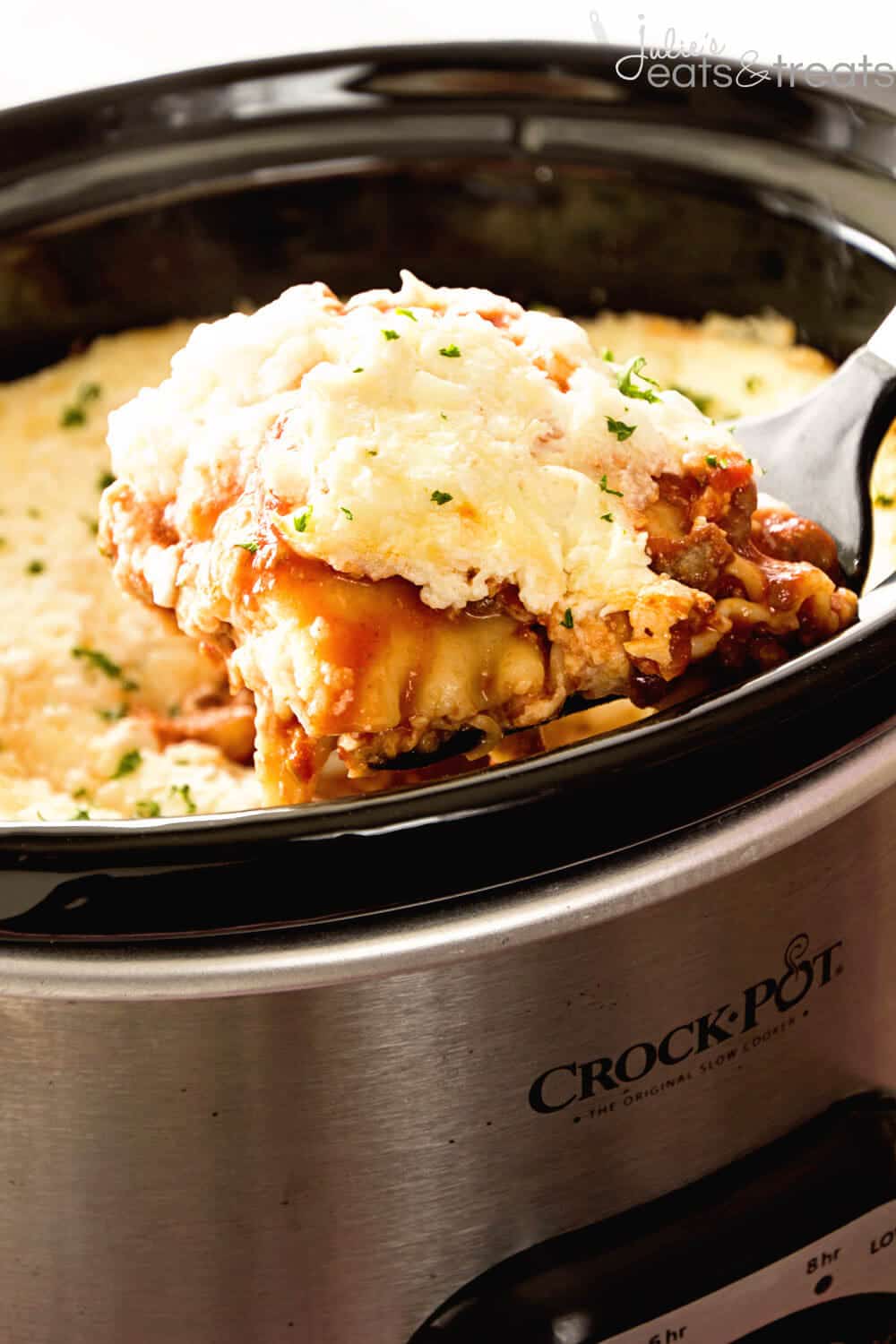 Crock Pot Lasagna Recipe Julie S Eats Treats