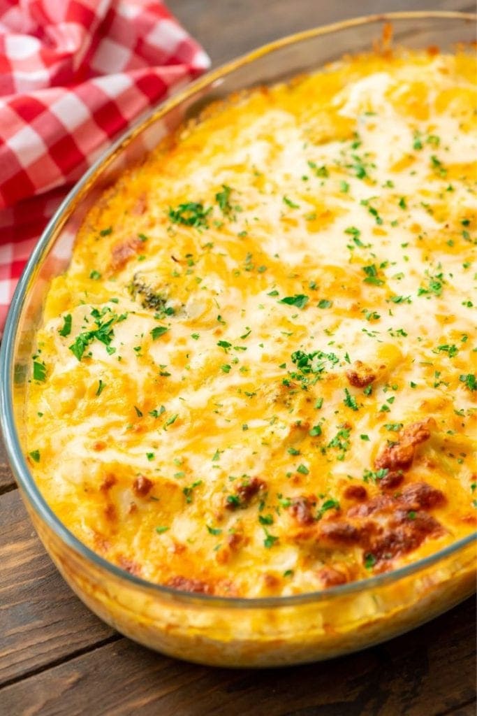 Vegetable Casserole in casserole dish