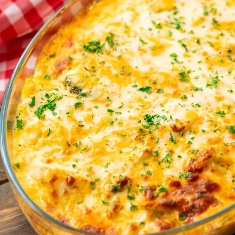 Vegetable Casserole in casserole dish