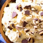 Cookie Salad Close Up in a wood bowl