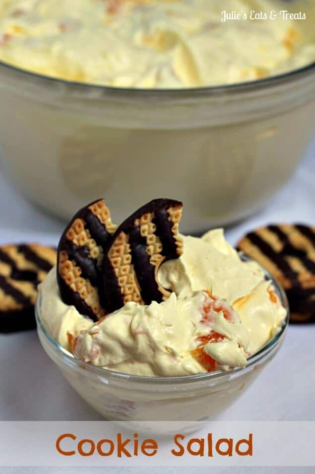 Cookie Salad ~ A tried and true family pleasing salad! via www.julieseatsandtreats.com