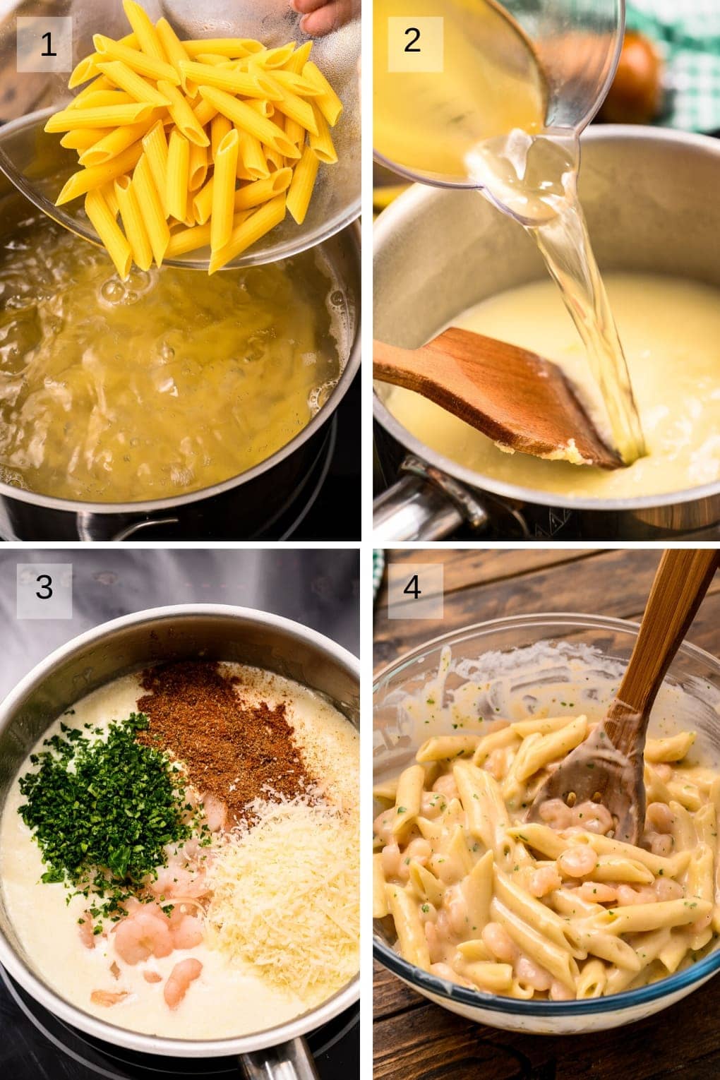Shrimp Penne Pasta - Julie's Eats & Treats