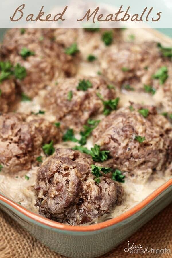 Baked Meatballs ~ Amazing, Homemade Meatballs Just Like Grandma Used to Make!