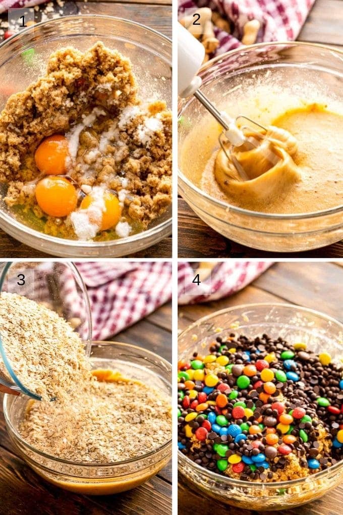 monster cookie bars Collage (1)