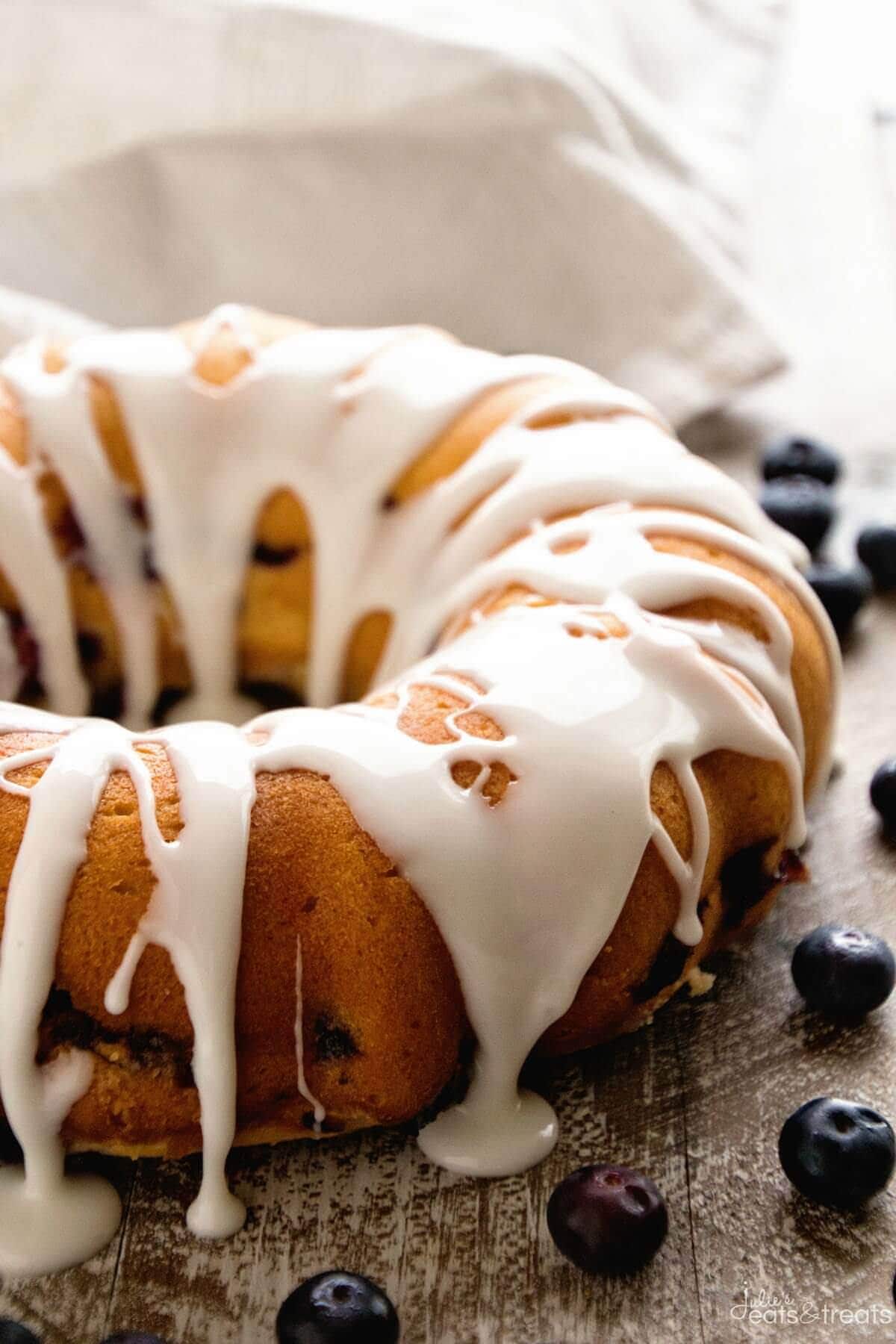 Fresh Blueberry Coffee Cake Half 1