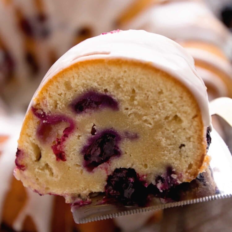 Fresh Blueberry Coffee Cake Recipe ~ Delicious, Moist Blueberry Coffee Cake Loaded with Fresh Blueberries Bursting with Flavor then Drizzled in an Almond Icing!