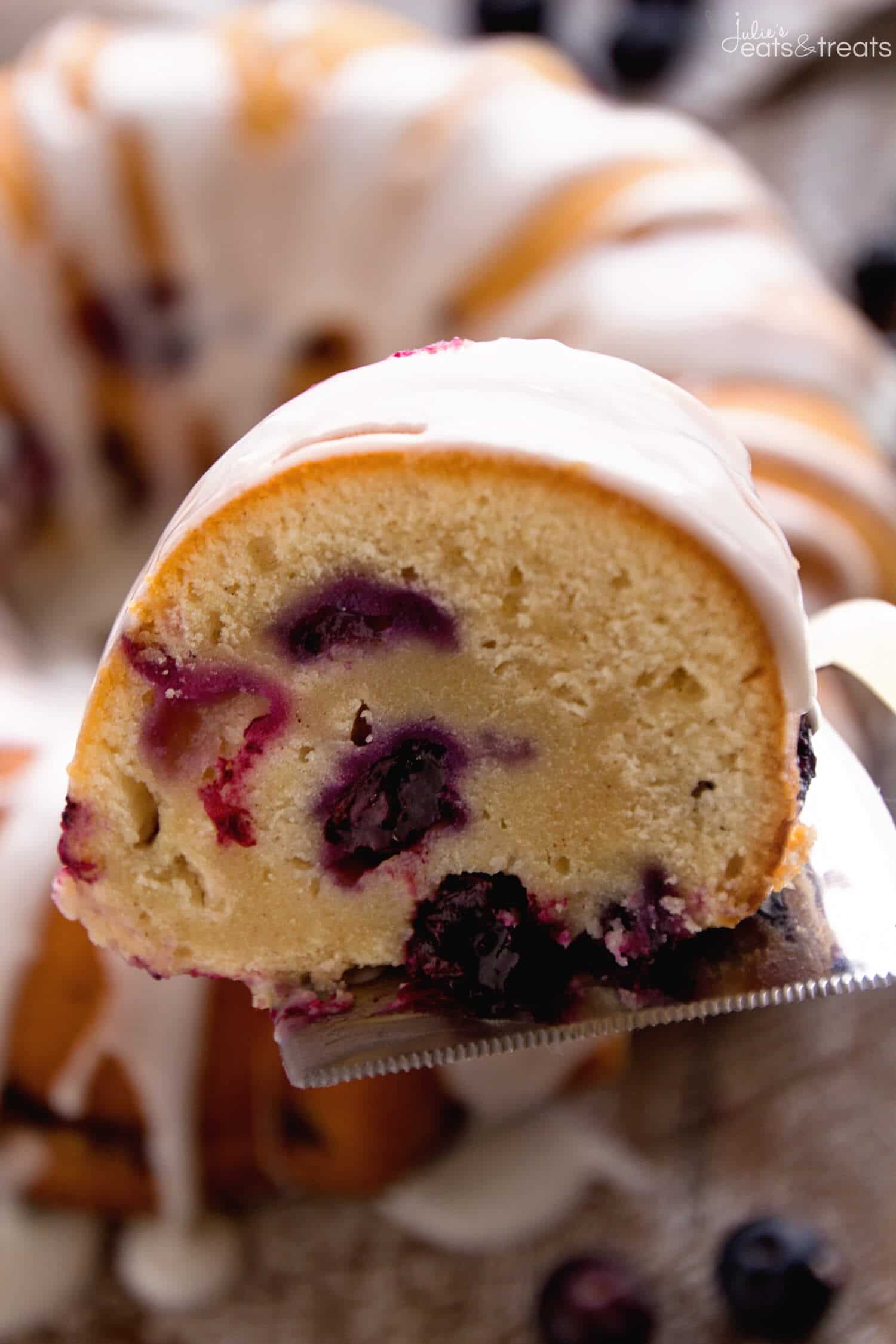 Fresh Blueberry Coffee Cake Recipe ~ Delicious, Moist Blueberry Coffee Cake Loaded with Fresh Blueberries Bursting with Flavor then Drizzled in an Almond Icing!