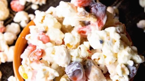 Monster Munch Halloween Snack Mix ~ Sweet & Salty Snack Mix Loaded with Popcorn, Candy Corn, Peanuts & Reese's Pieces!