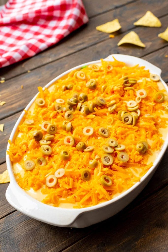 White dish with Haystacks