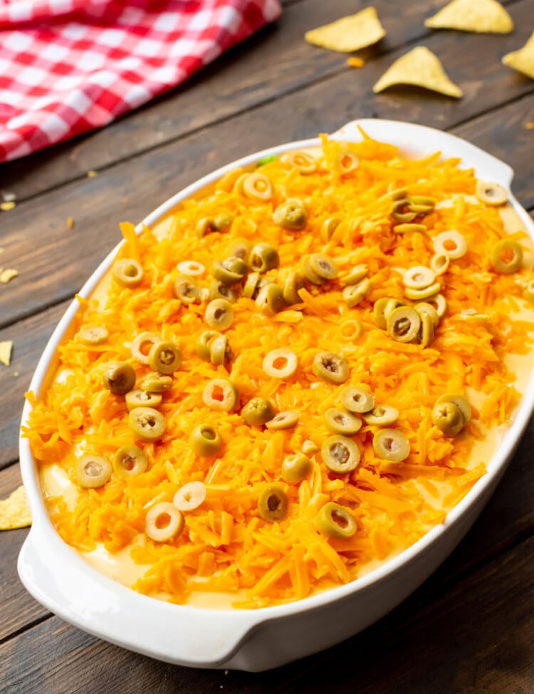 Easy Haystack Casserole in white dish