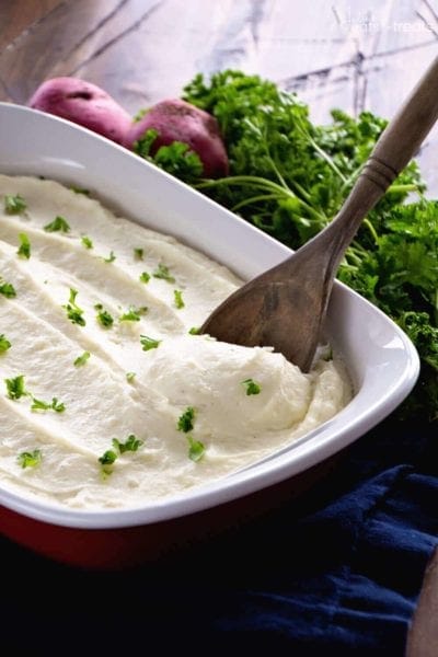 Make Ahead Mashed Potatoes Recipe ~ Smooth, Rich Creamy Mashed Potatoes That You Can Prepare Ahead Then Just Pop it into the Oven! Perfect for Busy Holiday Meals!