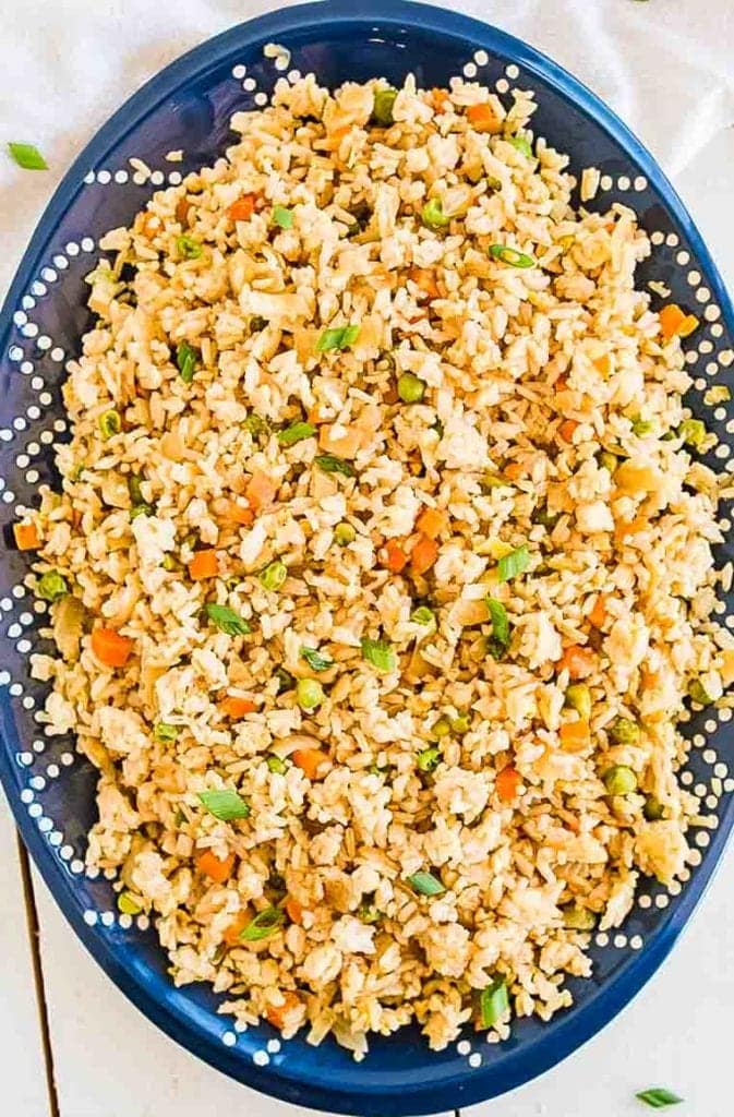 Bowl of easy fried rice