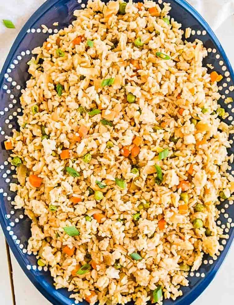 Bowl of easy fried rice