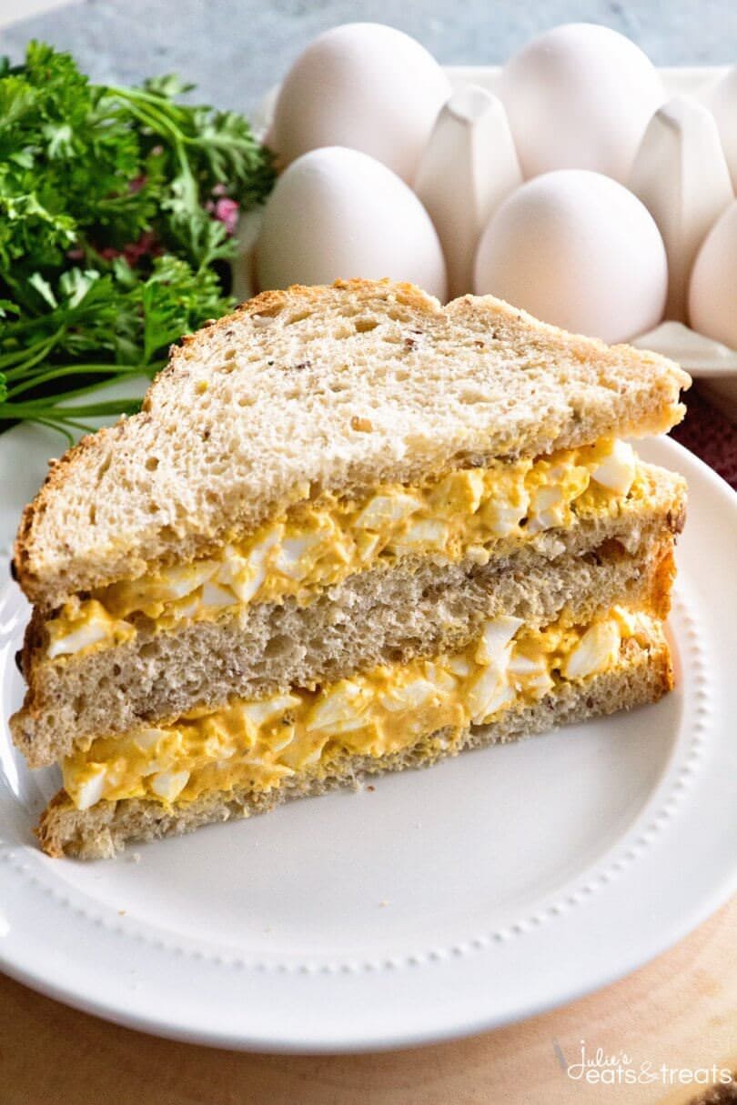 Deviled Egg Salad Sandwich - Julie's Eats & Treats