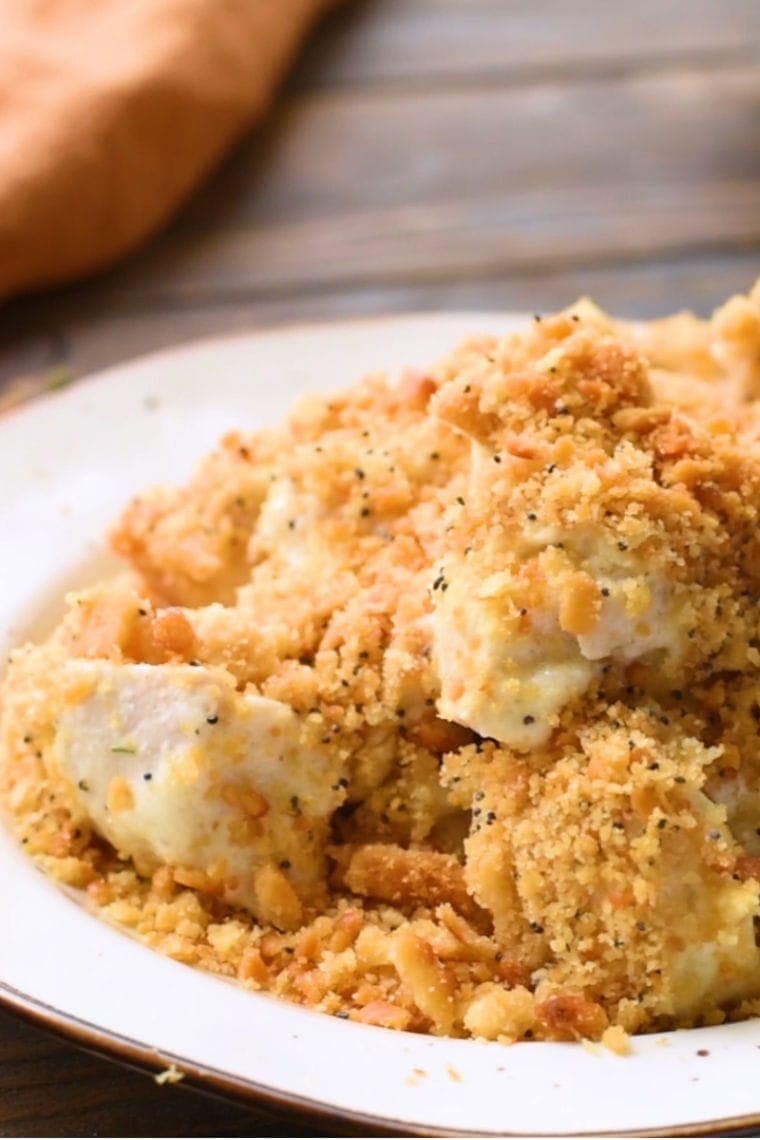 Poppy Seed Chicken on plate
