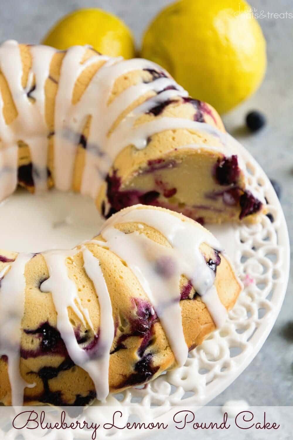 Blueberry Lemon Pound Cake ~ Moist, Delicious Pound Cake Recipe Packed with Fresh Blueberries!