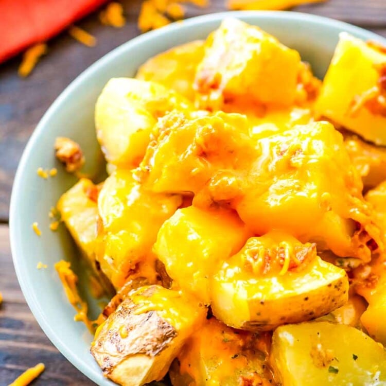 Crack Potatoes prepared in bowl