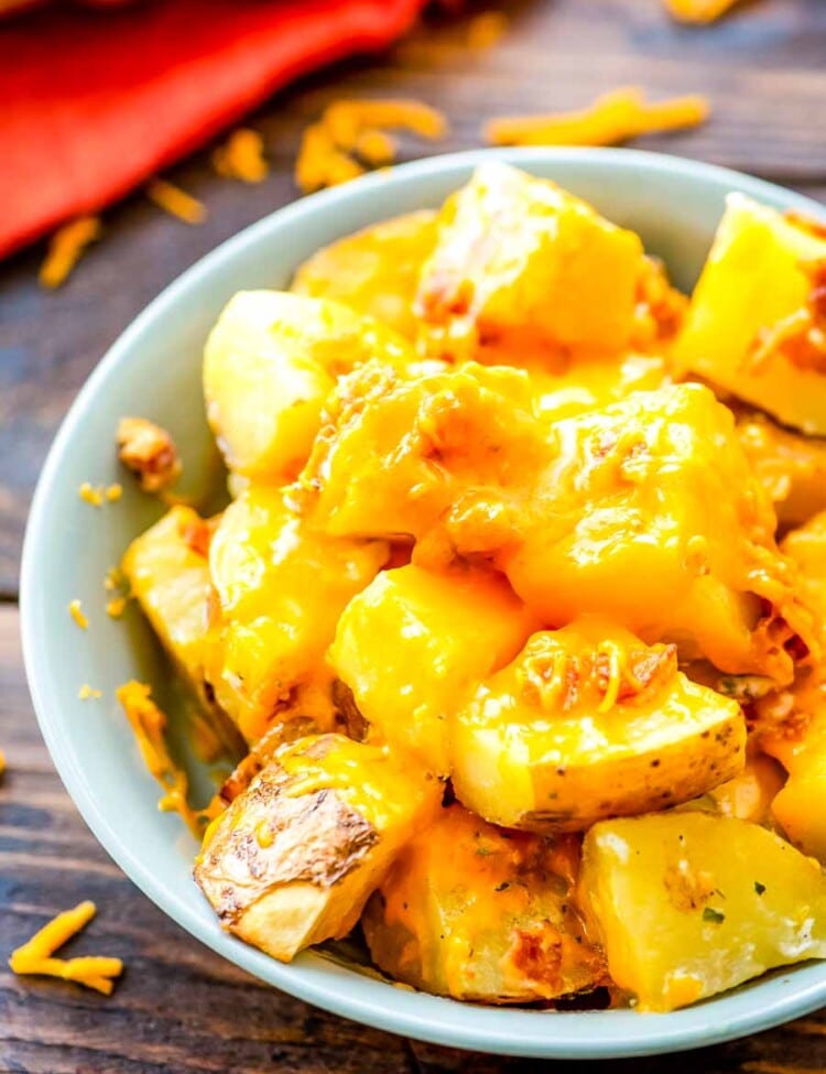 Crack Potatoes prepared in bowl