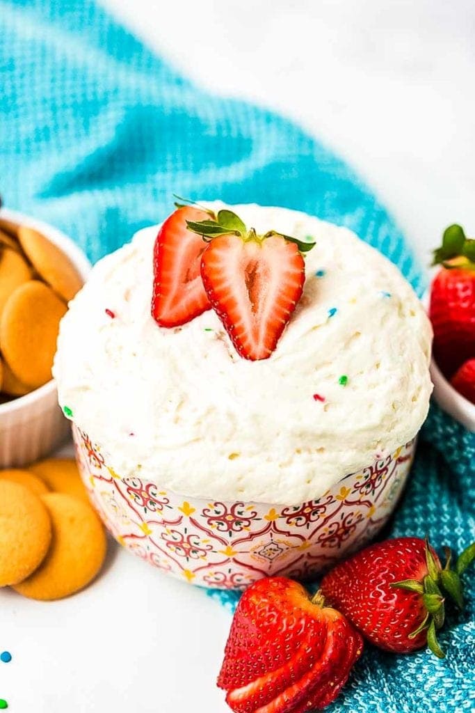 Funfetti Dip in bowl