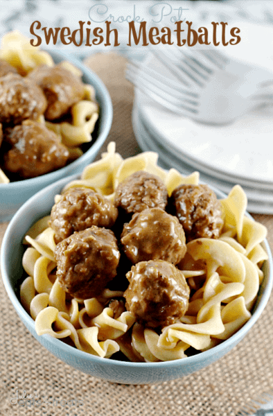 Crock Pot Swedish Meatballs ~ Quick and Easy Swedish Meatballs for a busy weeknight!