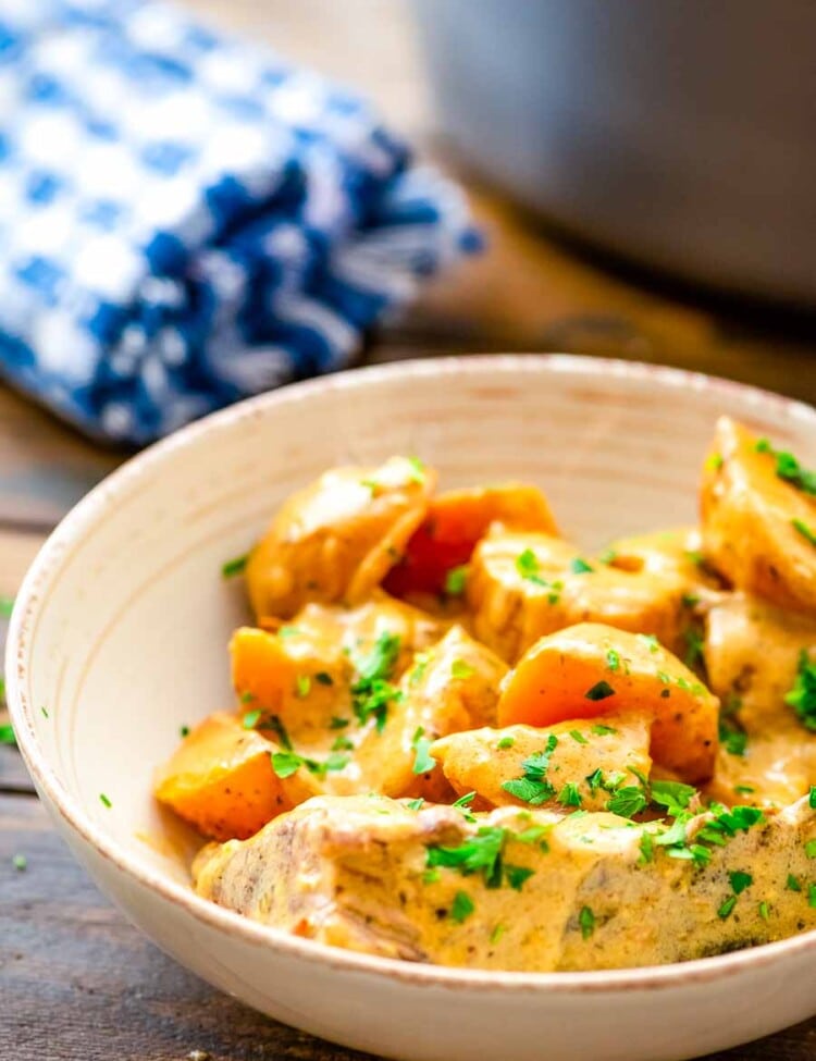 Ranch Crock Pot Roast and potatoes in bowl