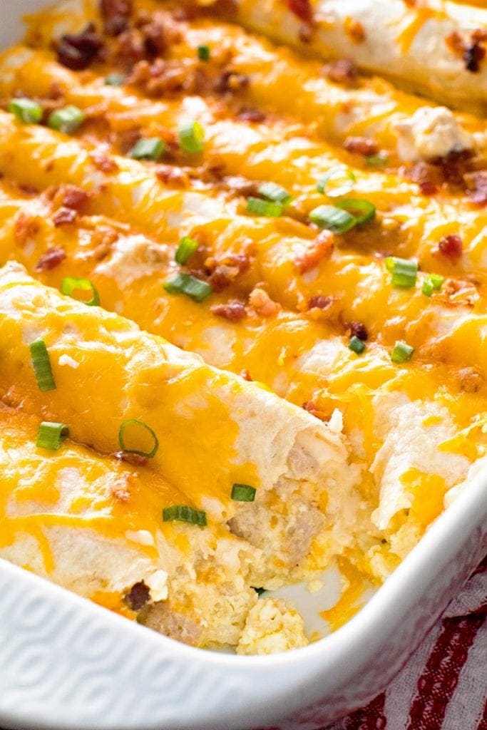 Overnight Breakfast Enchiladas 