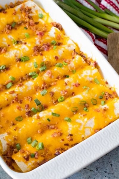 Breakfast Enchiladas Overhead