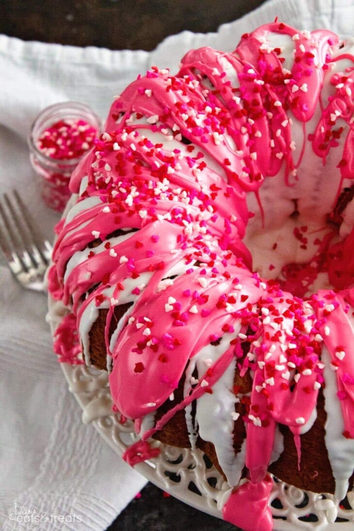 Valentine’s Swirl Cake - Valentines Day Recipes