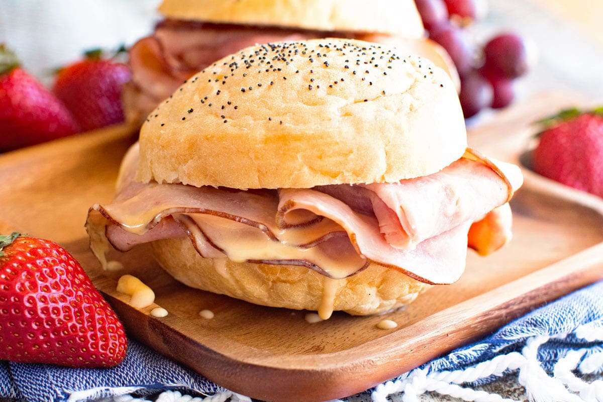 Crock Pot Hot Ham & Cheese Sandwich