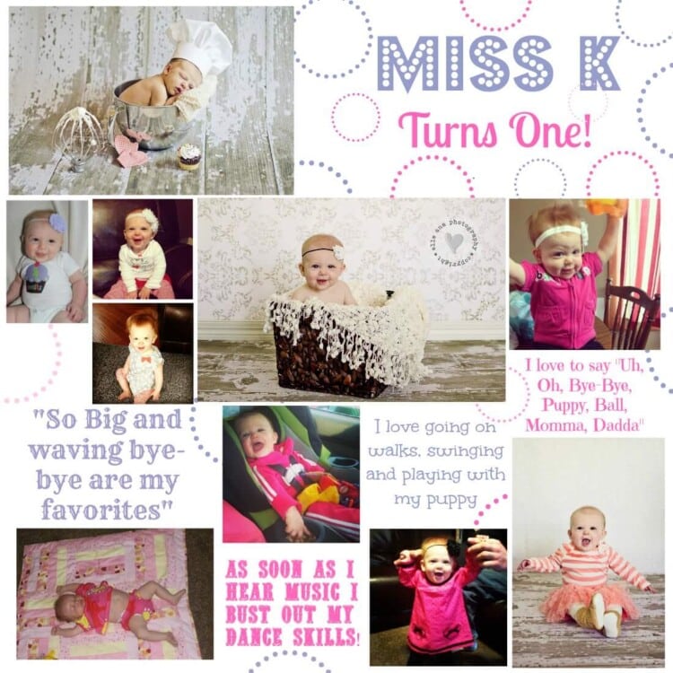 Miss K turns One! I vow to make the time to be the best Mom ever little girl :) via www.julieseatsandtreats.com