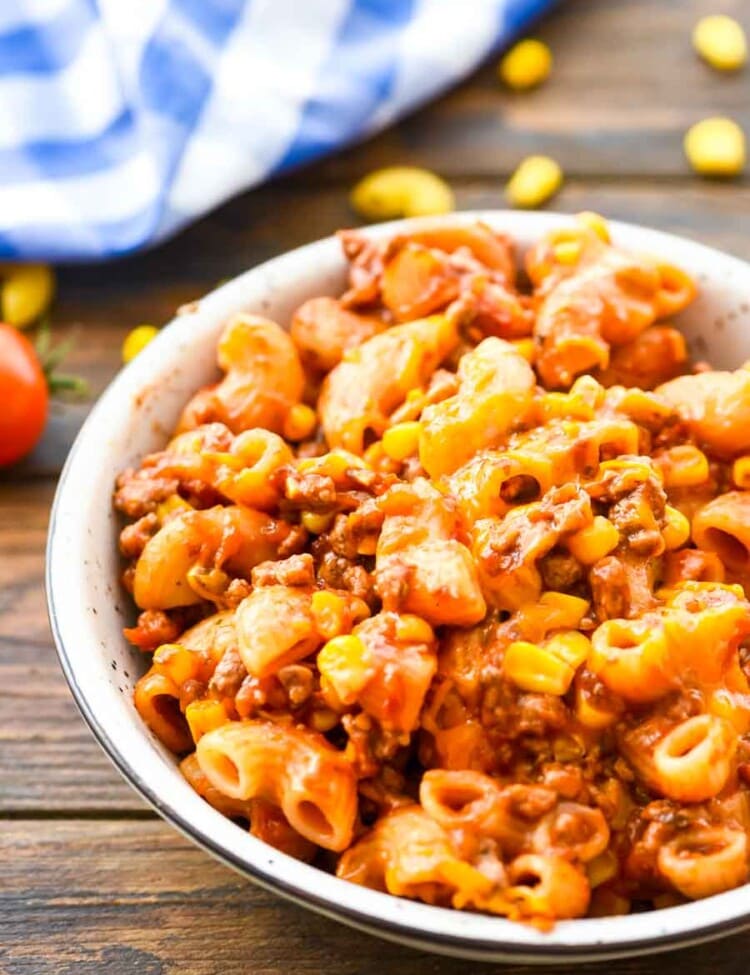 bowl of Taco Pasta