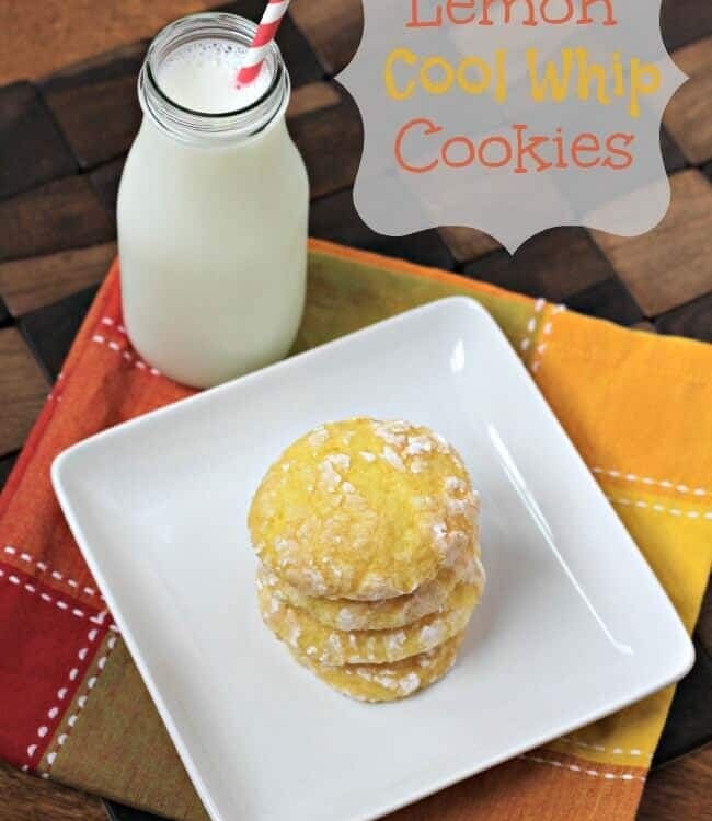 Lemon Cool Whip Cookies ~ Light, Airy Cookies made with only 3 ingredients! via www.julieseatsandtreats.com