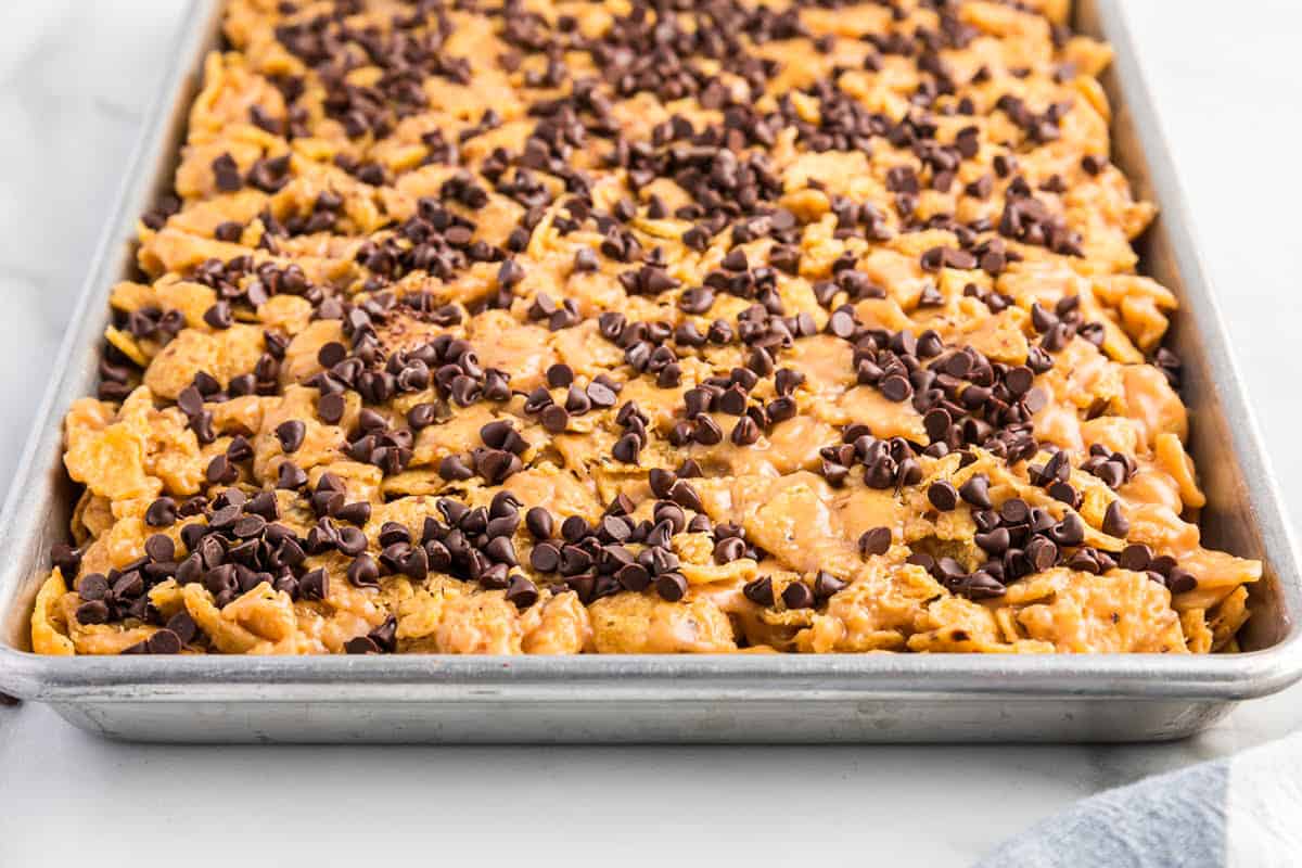 Pan of No Bake Frito Bars