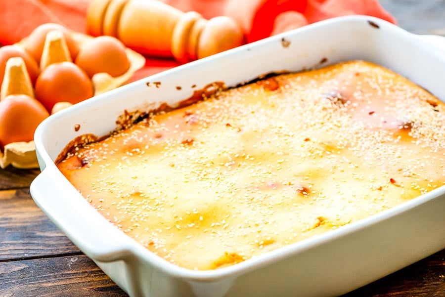 Sloppy Joe Casserole in baking dish