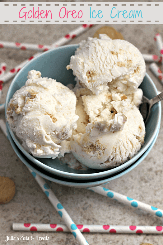 Golden Oreo Ice Cream - Julie's Eats