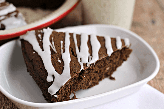 Gingerbread with Vanilla Icing ~ Yummy Gingerbread topped with a Vanilla Glaze! Comforting, easy, and homemade!