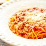 Bowl of One Pot Spaghetti