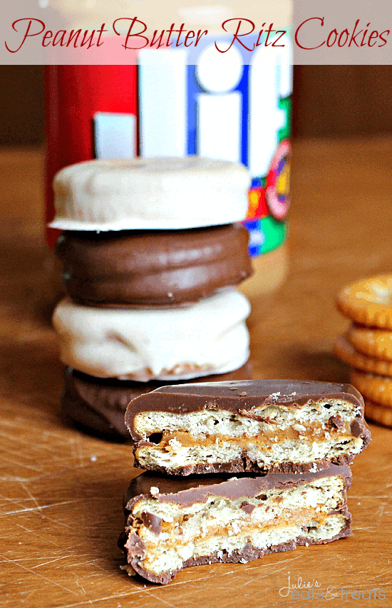 Peanut Butter Ritz Cookies ~ Our FAVORITE treats for the holidays! So easy too!