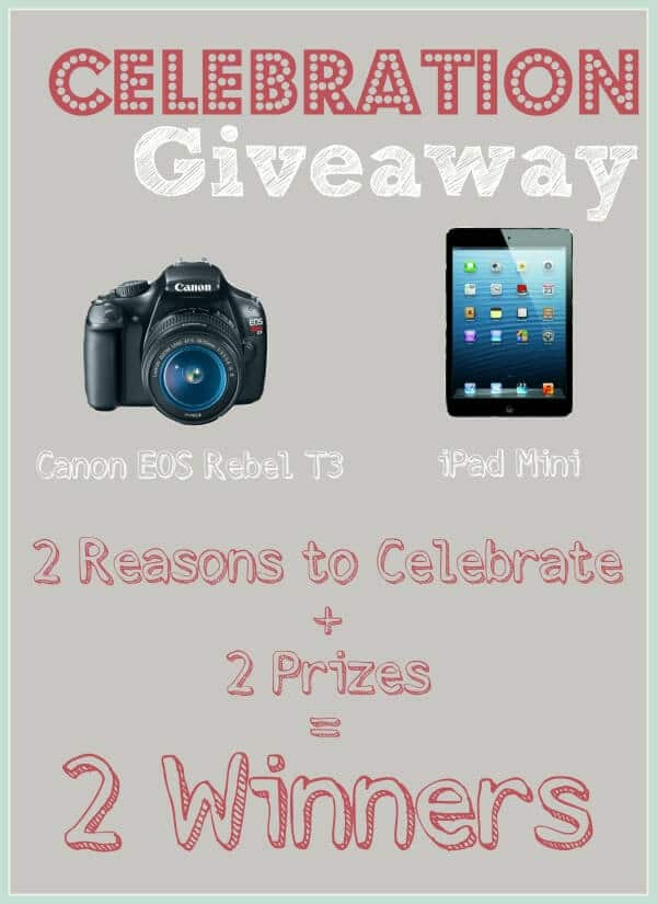 iPad Mini & Canon T3 Giveaway!