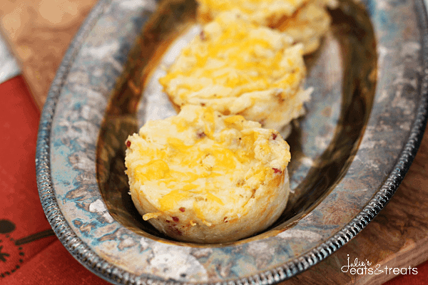 Loaded Potato Bombs ~ Grab your Simply Garlic Mashed Potatoes and Load Them with Bacon and Cheese!