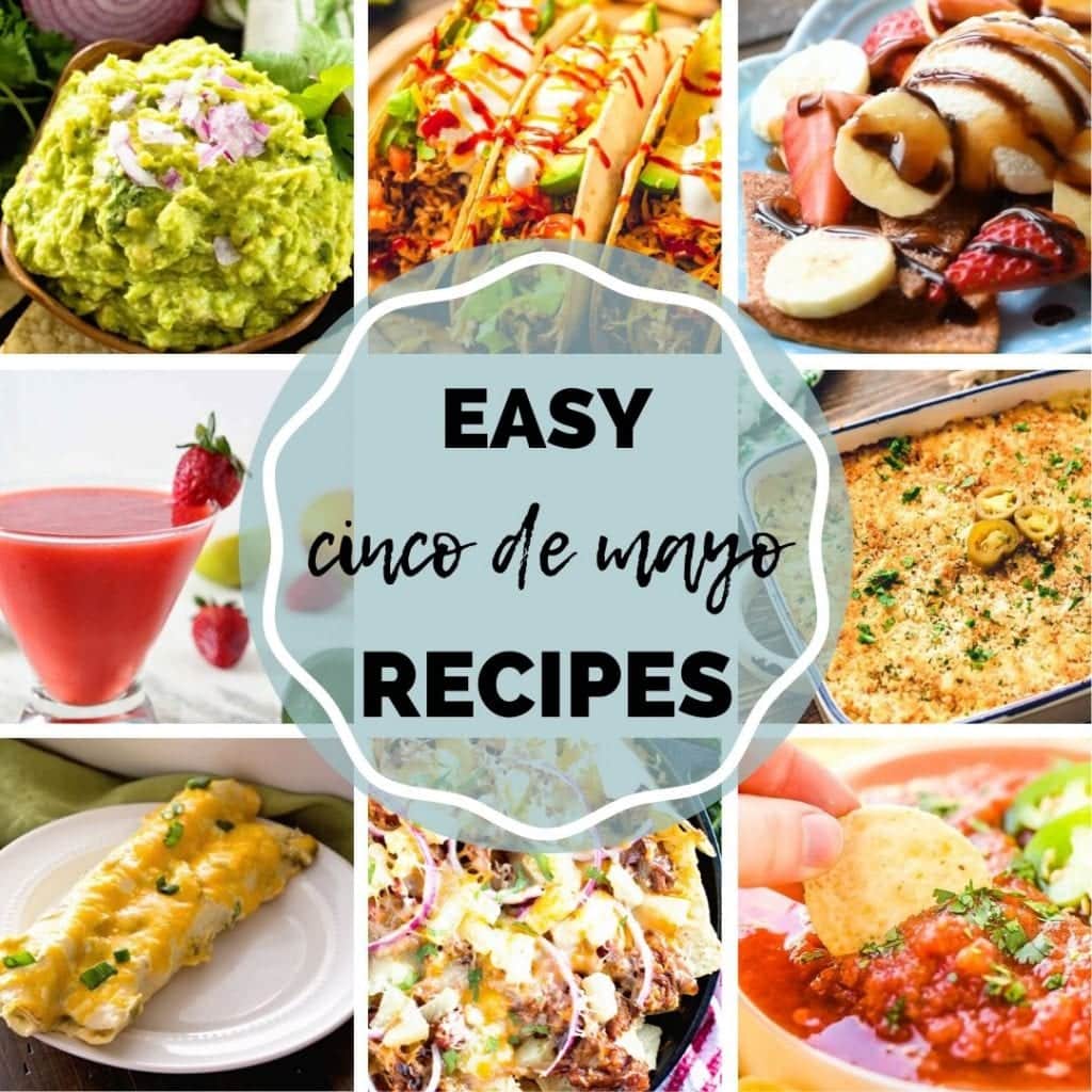 Collage of cinco de mayo recipes photos