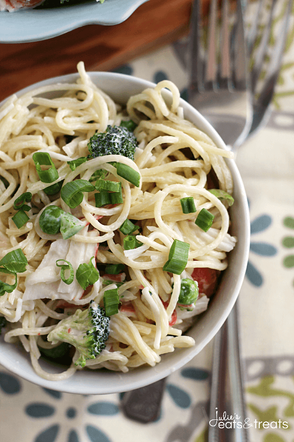 Crab Pasta Salad - Julie's Eats & Treats