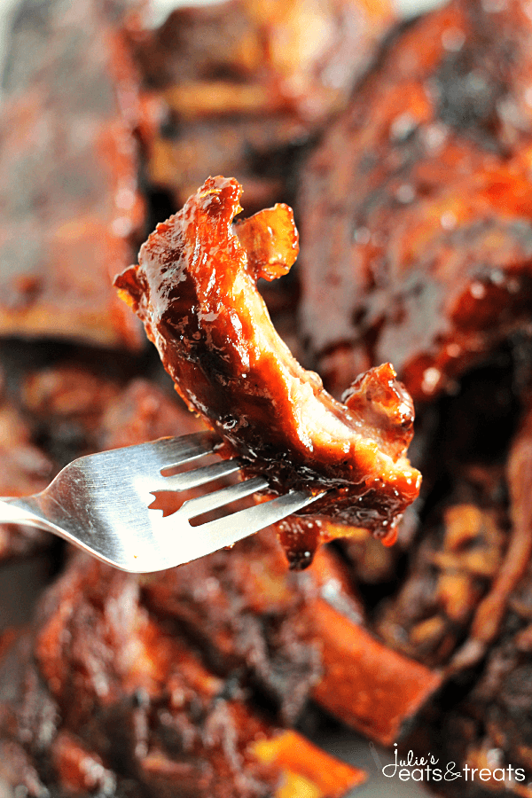 Smokey Barbecue Ribs ~ Smokey, Tender Ribs Loaded in a Homemade Barbecue Sauce!