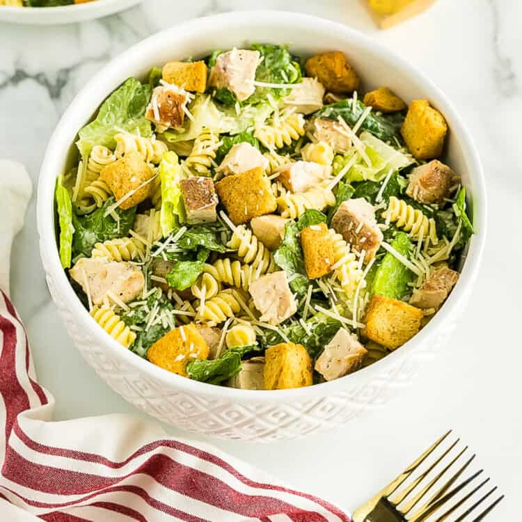 Caesar Pasta Salad Square cropped image