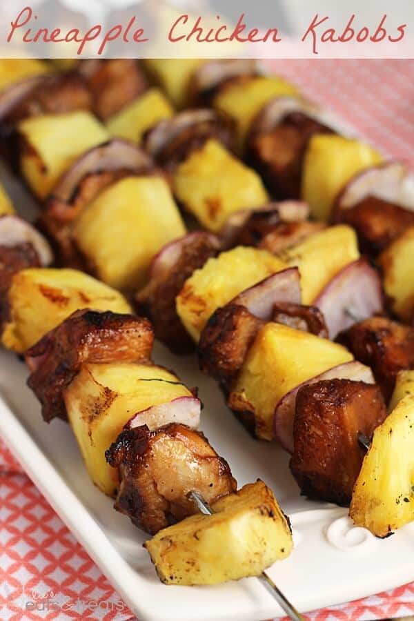 Pineapple Chicken Kabob ~ Quick and Easy Marinated Kabobs that are the Perfect Combination of Sweet and Tangy!