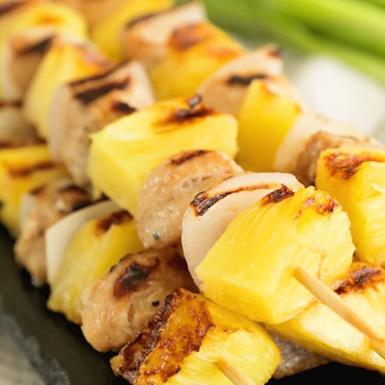 Easy Pineapple Chicken Skewers