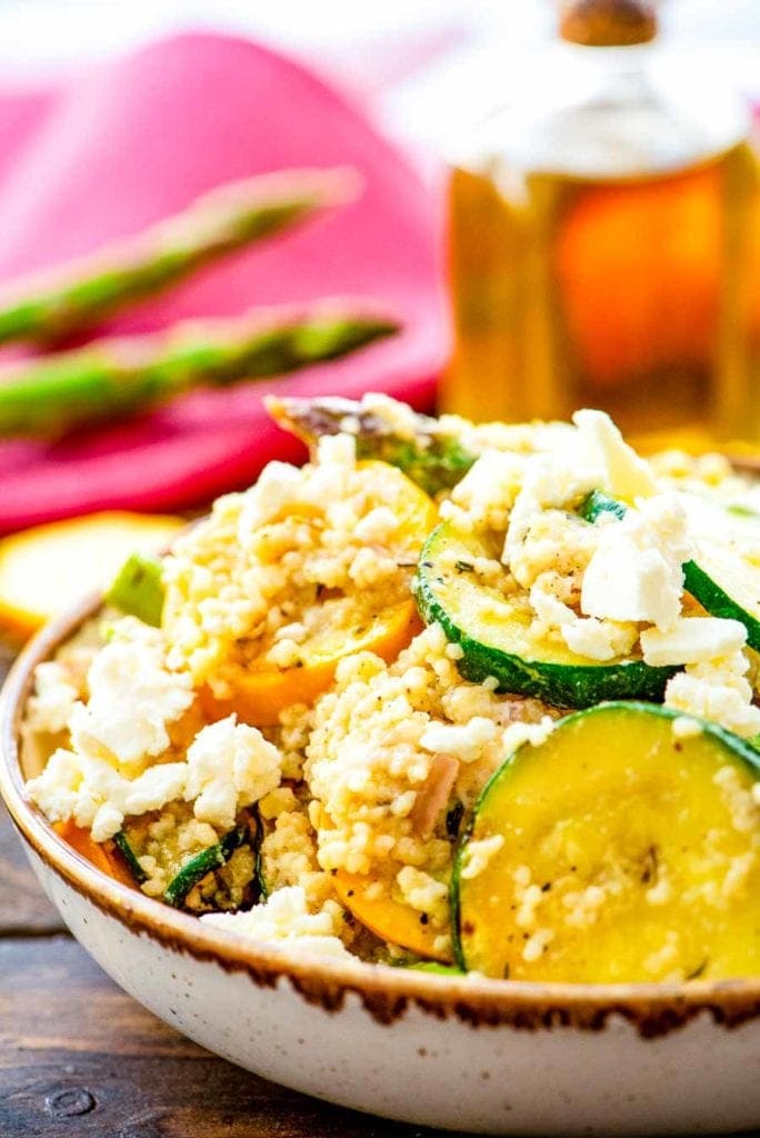 Vegetable Couscous Salad in bowl