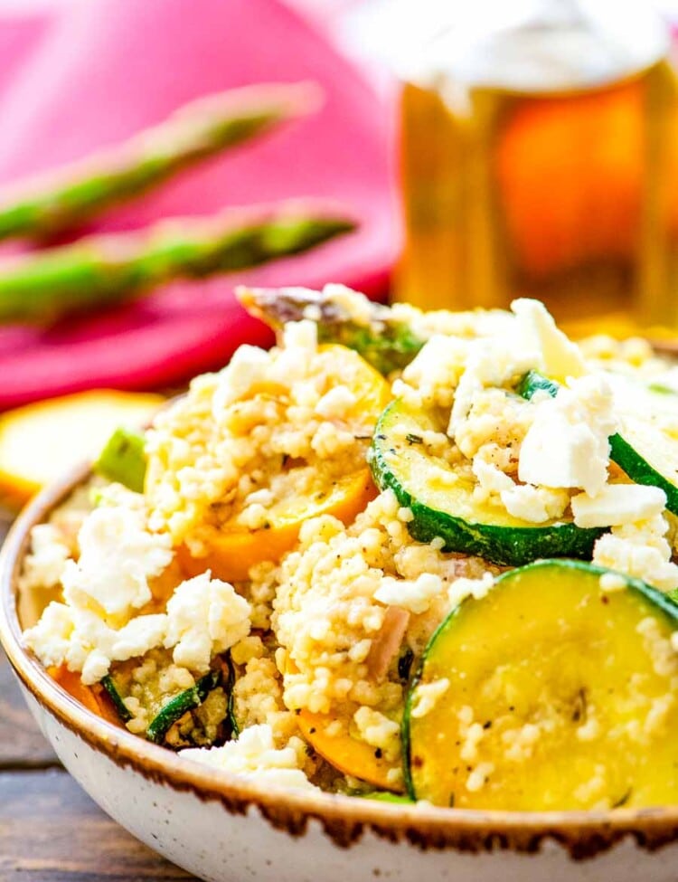 Vegetable Couscous Salad in bowl