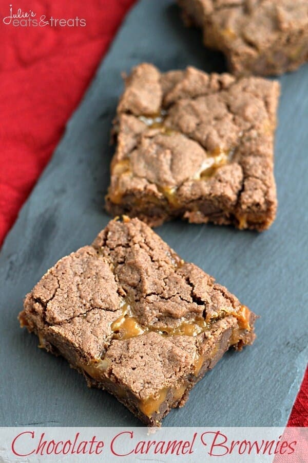 Chocolate Caramel Brownies ~ Only 5 Ingredients Stand Between You and Chocolate Caramel Goodness!